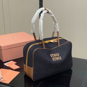 Miu Miu Bowling Briefcase Canvas Bag